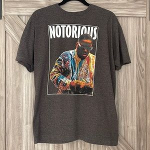 Notorious B.I.G. Biggie smalls Vintage graphic T-shirt Large grey Brooklyn Mint